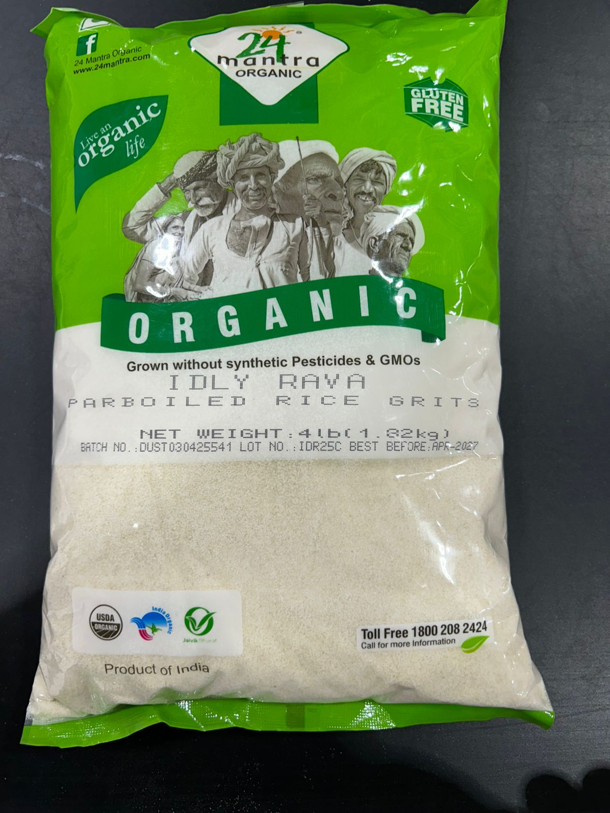 24 Mantra Organic IDLY RAVA 4LB