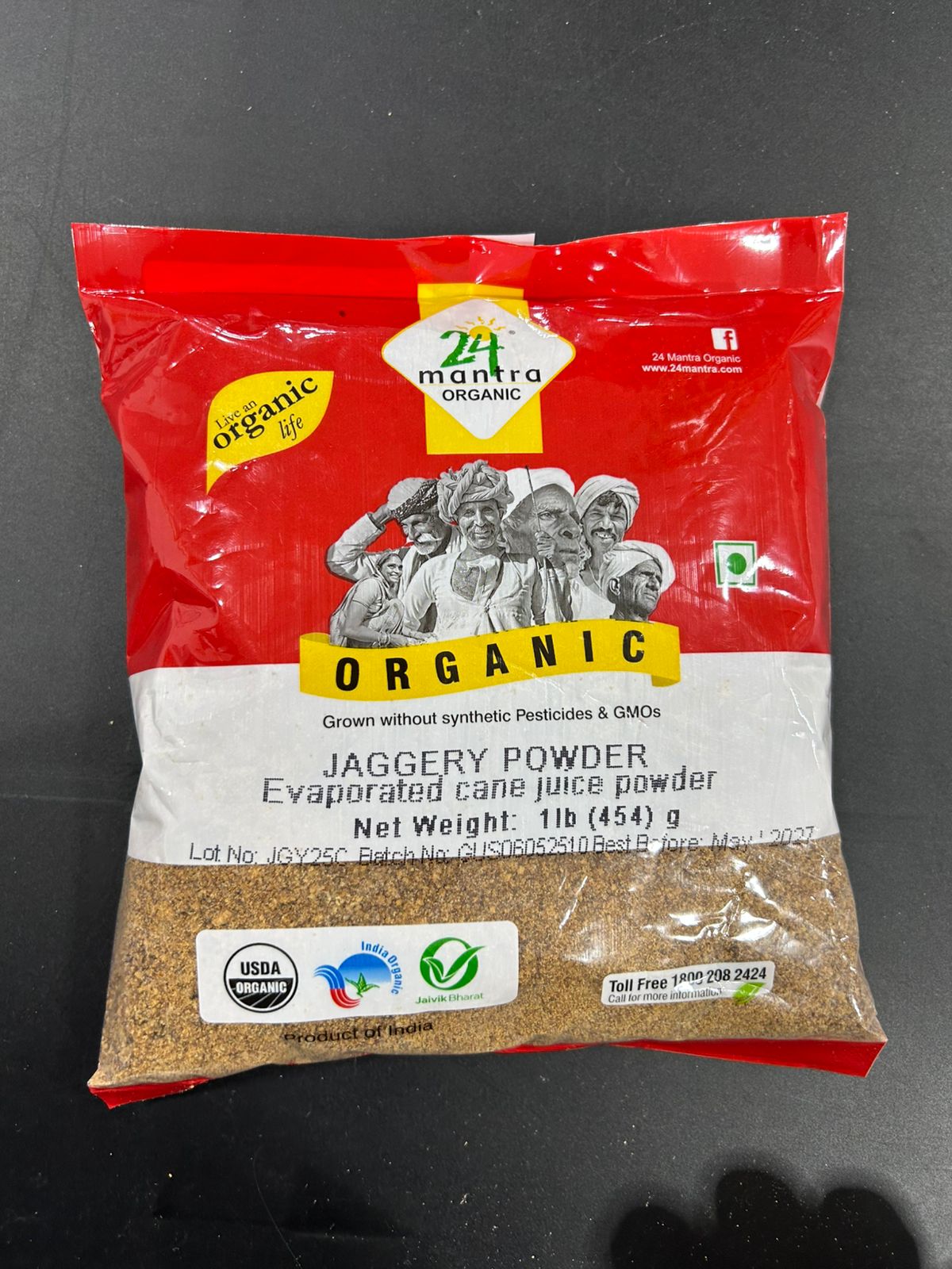 24 Mantra Organic JAGGERY PWDR 1LB