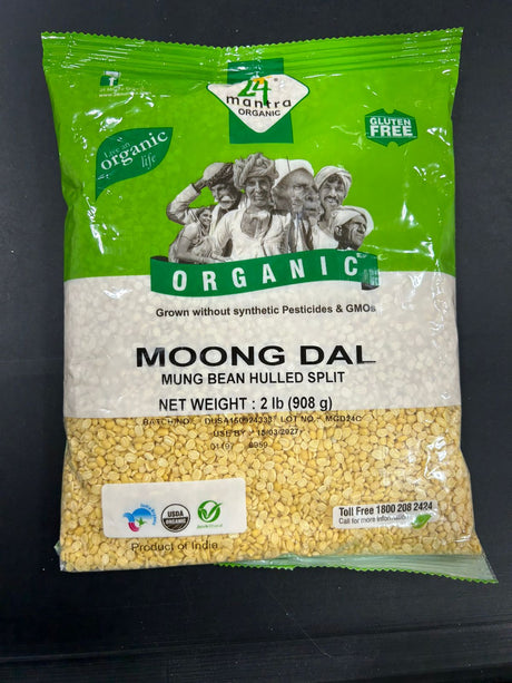 24 Mantra Organic MOONG DAL 2 LBS