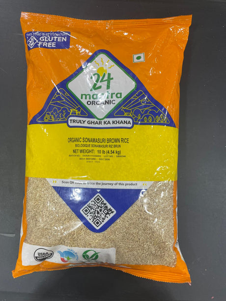 24 Mantra Organic SONA MASURI BROWN RICE 10L