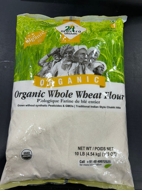 24 Mantra Organic WHOLE WHEAT ATTA 10 LB