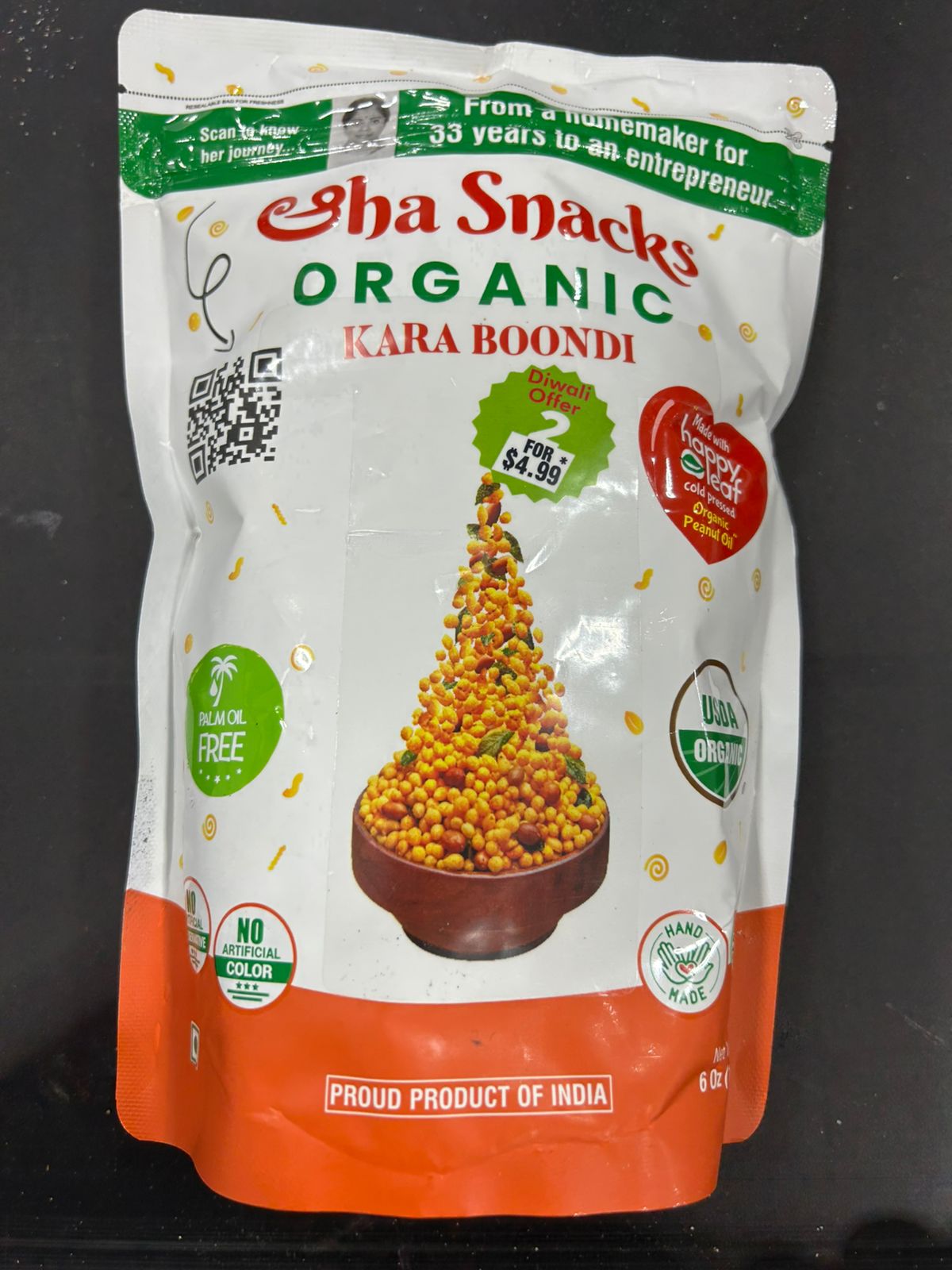 AHA ORG KARA BOONDI 170G