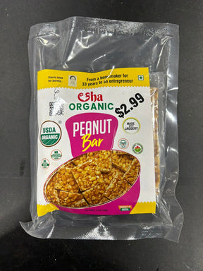 AHA ORG PEANUT BAR 150G