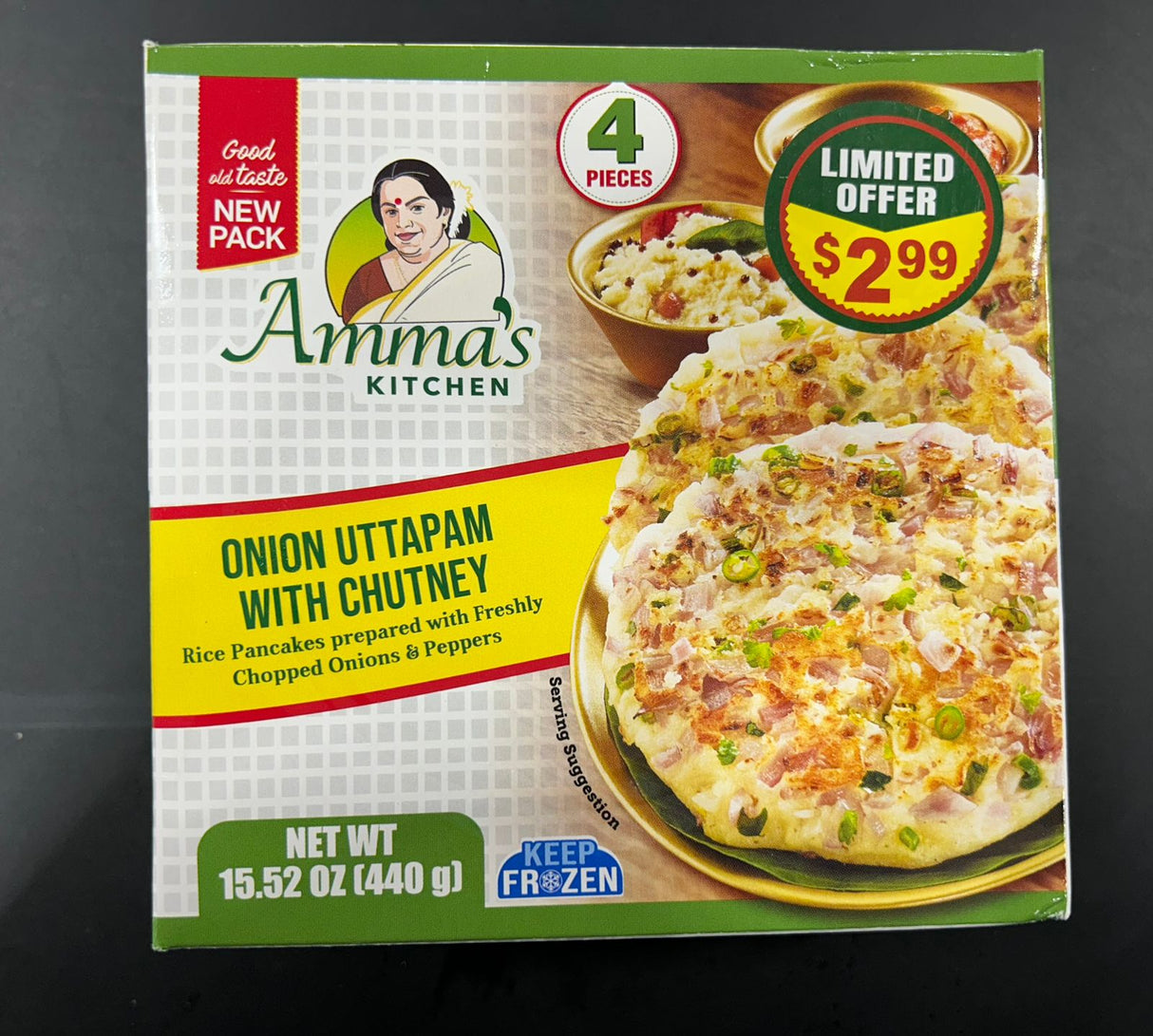 Ammas Kitchen Onion Uttapam Chutney 440G
