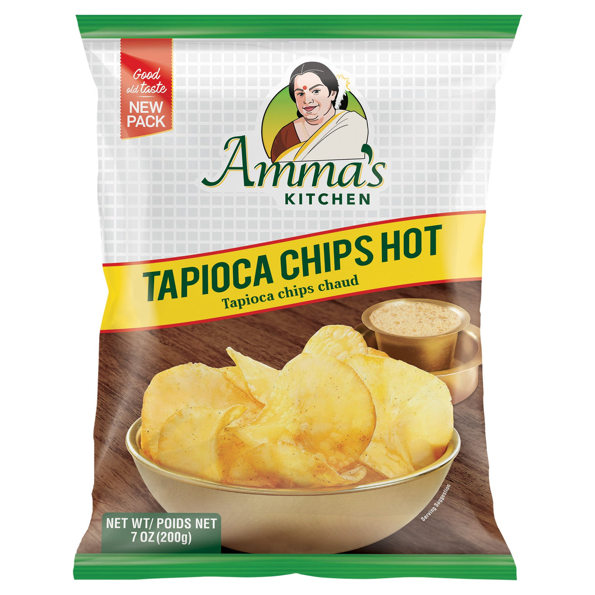 Ammas Kitchen Tapioca Chips Hot 200G