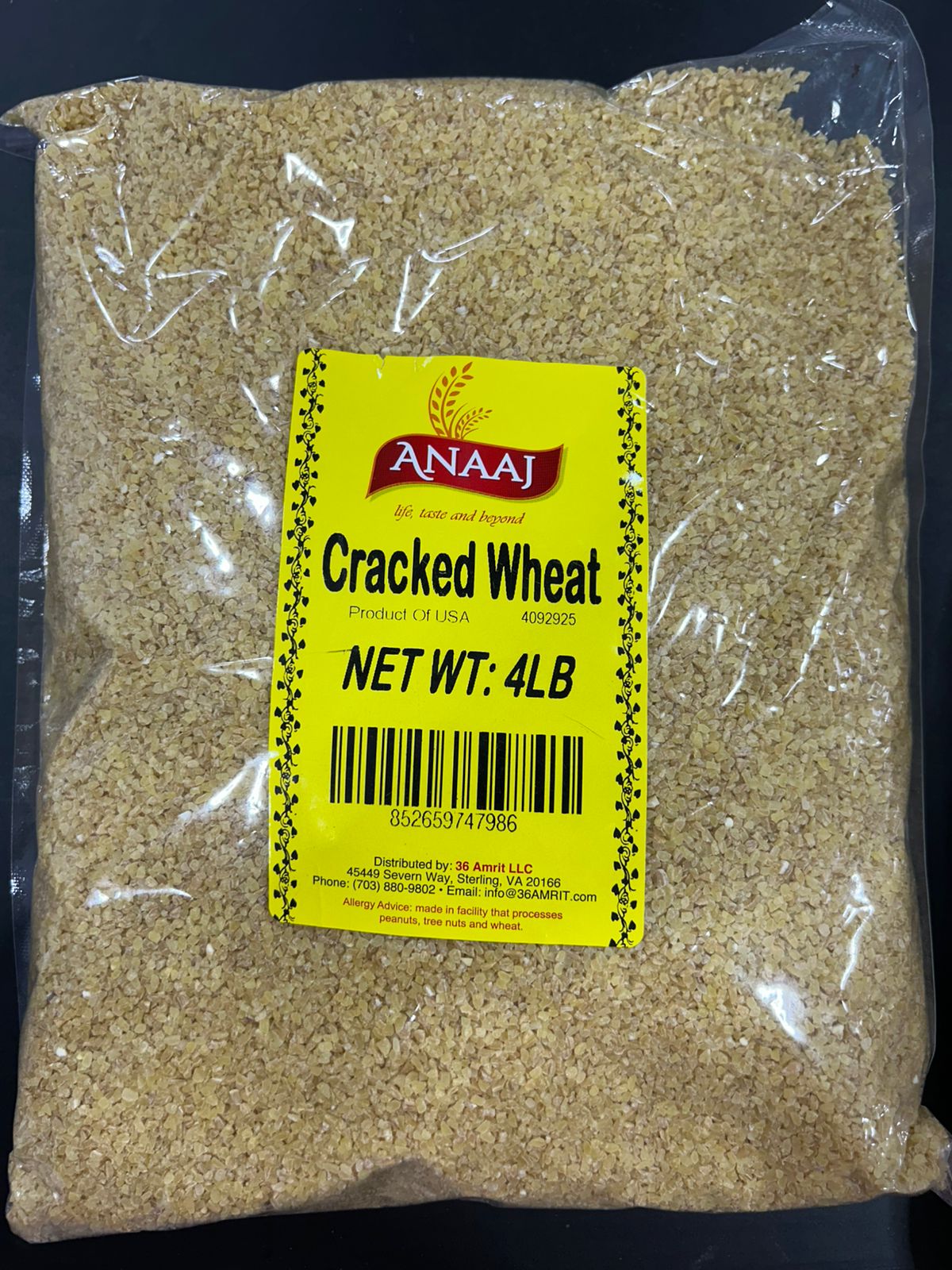 ANAAJ CRACKED WHEAT 4LB