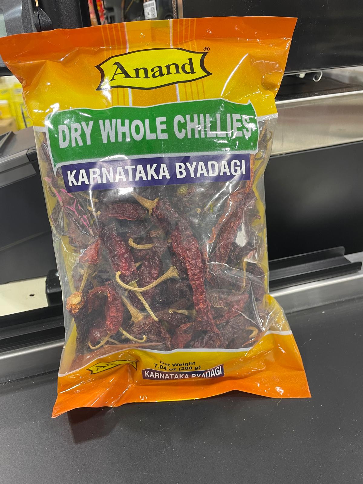 ANAND DRY WHOL CHIL KAR BYG 200G