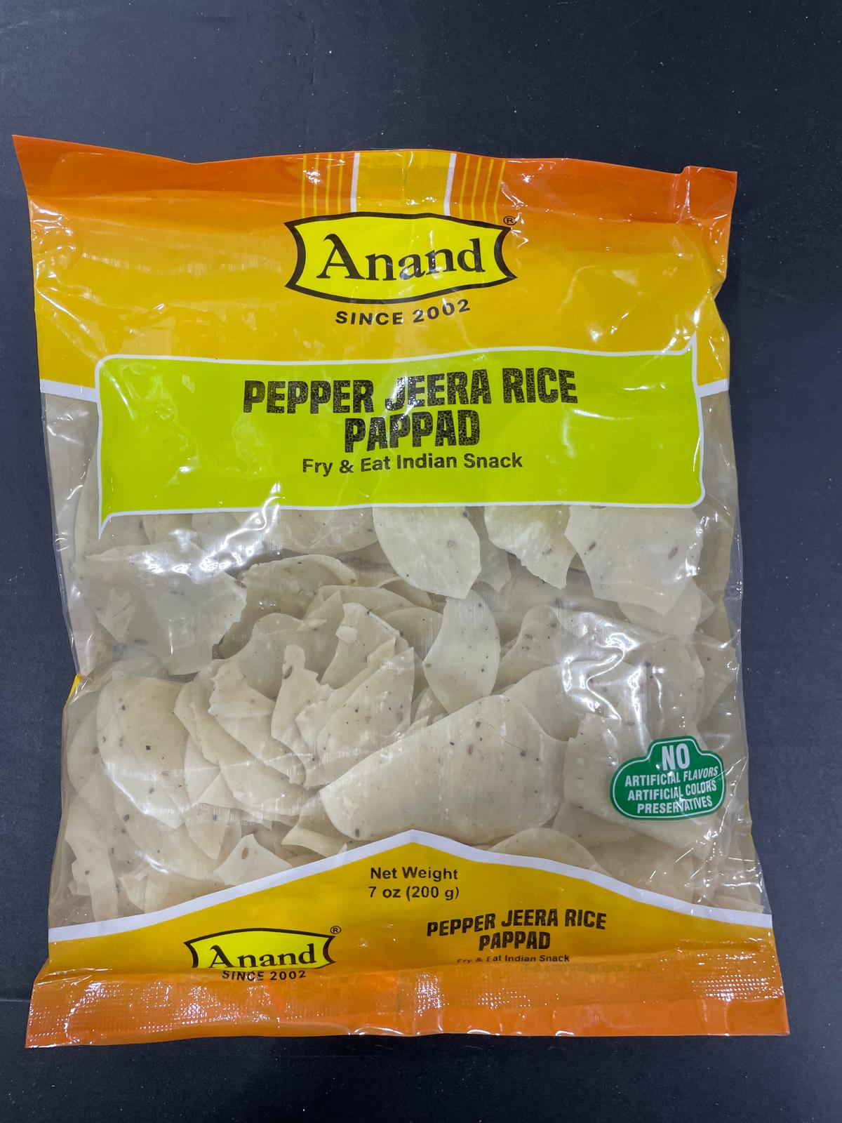 ANAND PEPPER JEERA  PAPAD 200G