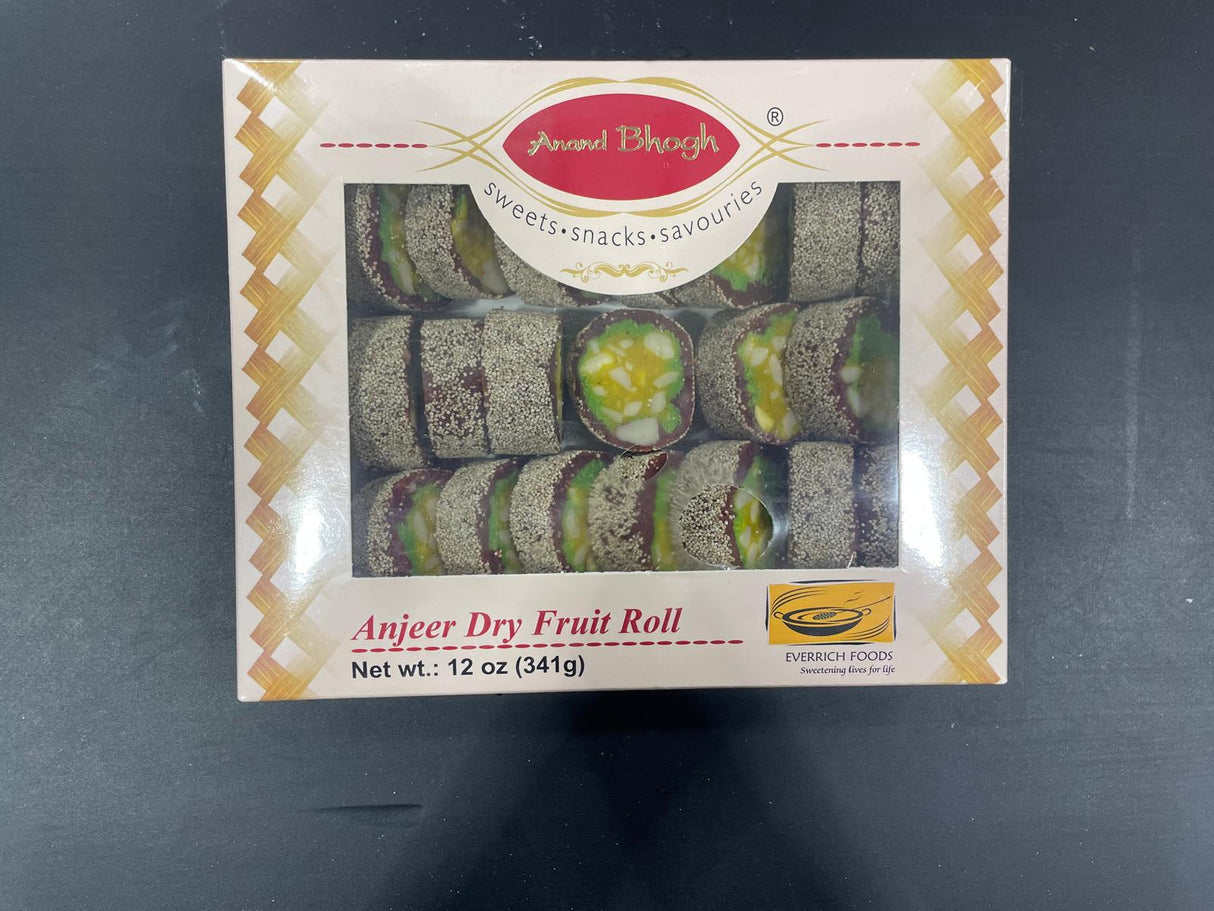 Anand Anjeer Dryfruit Roll 341G