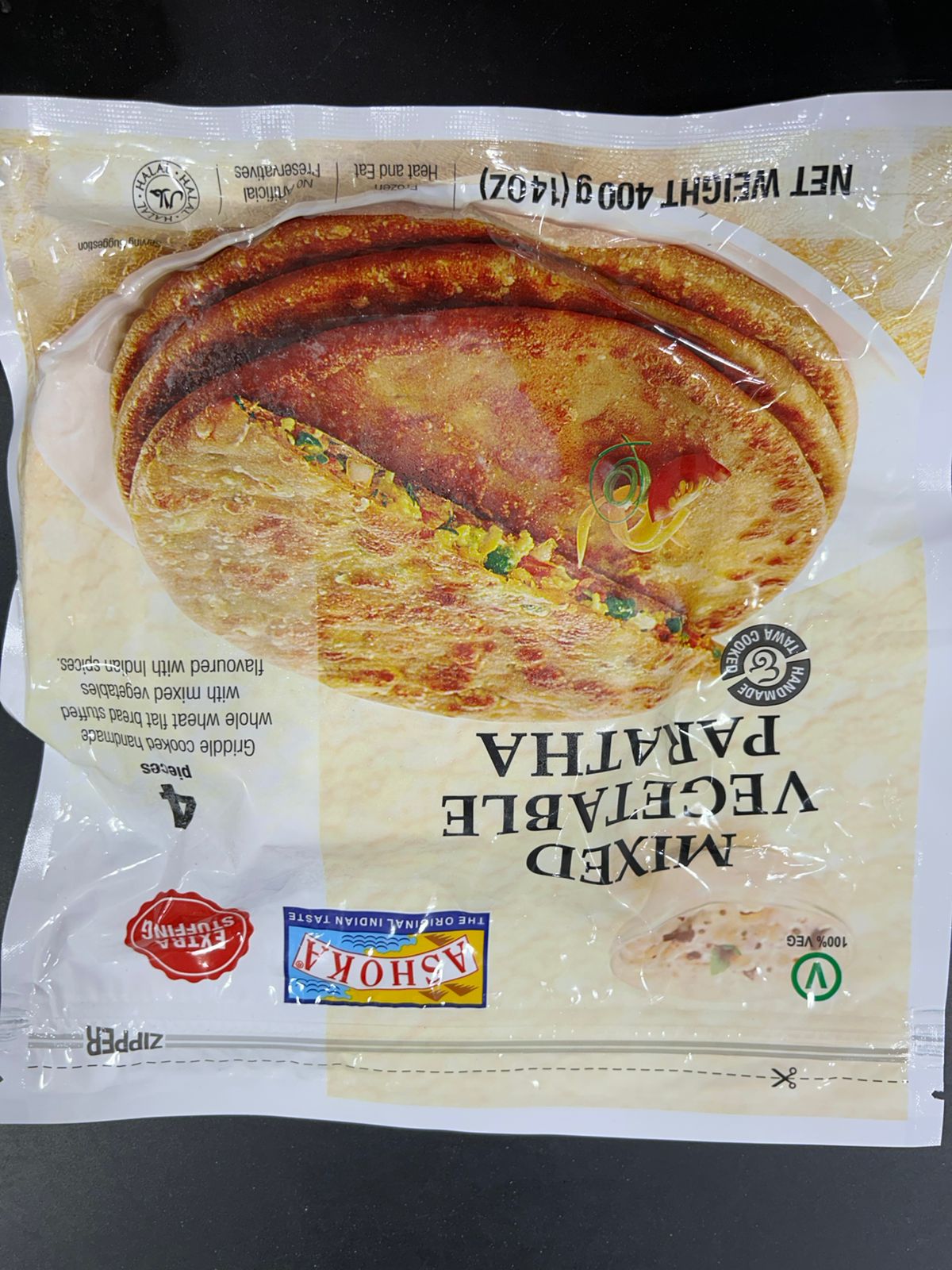 Ashoka MEXED VEGETA PARATHA 400G