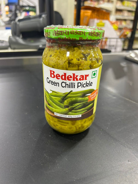 BEDEKAR GREEN CHILLI PICKLE 400GM