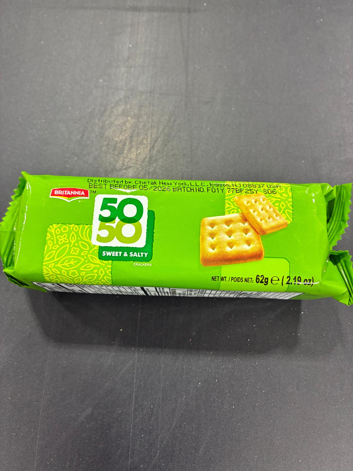 Britania 50-50 Sweet & Salty 62G