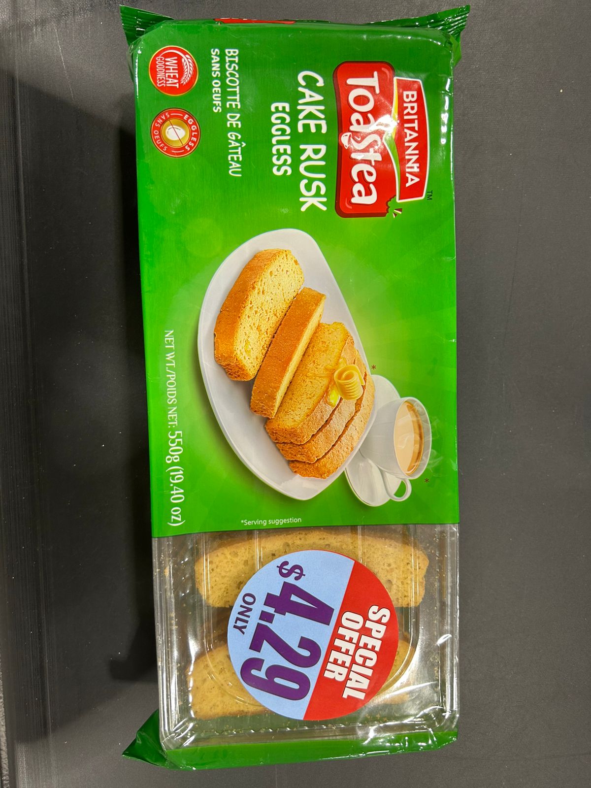 Britania Toastea Rusk Eggless 550G