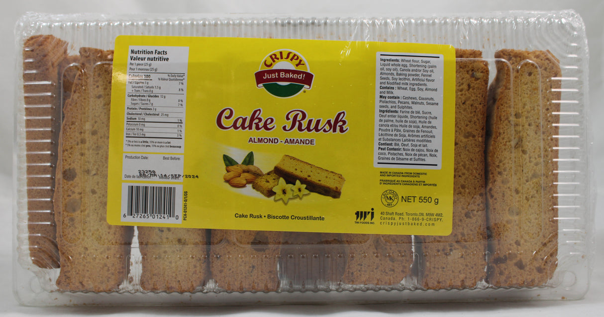 Crispy Almond Cake Rusk 550G