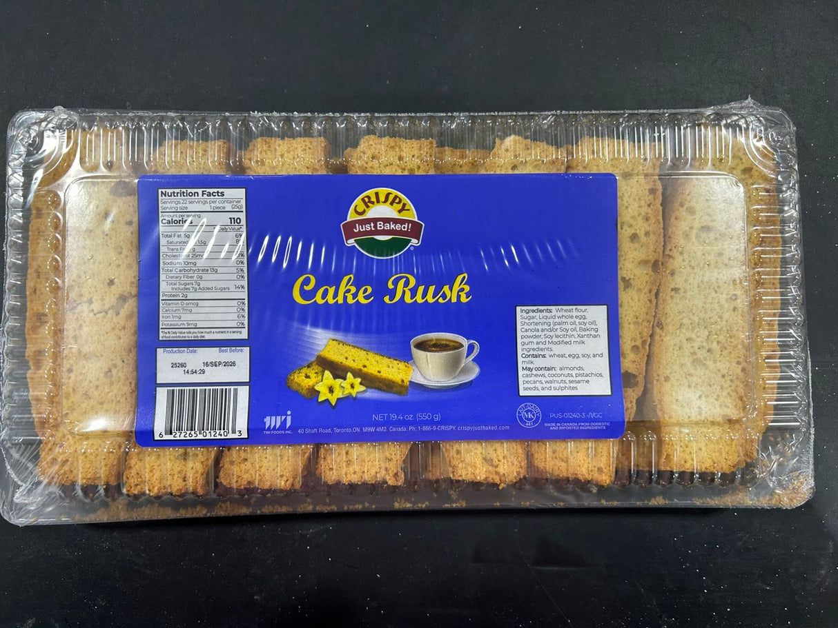 CRISPY CAKE RUSK 550G