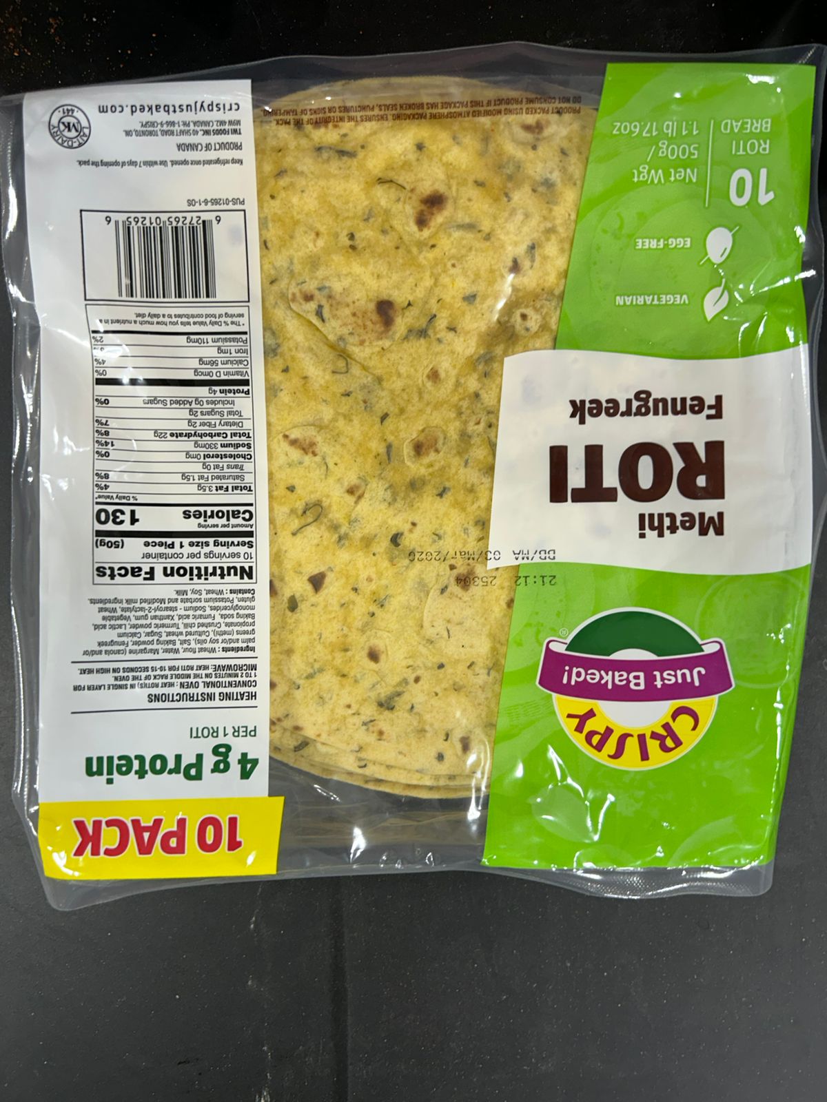 CRISPY METHI ROTI 10CT 500G