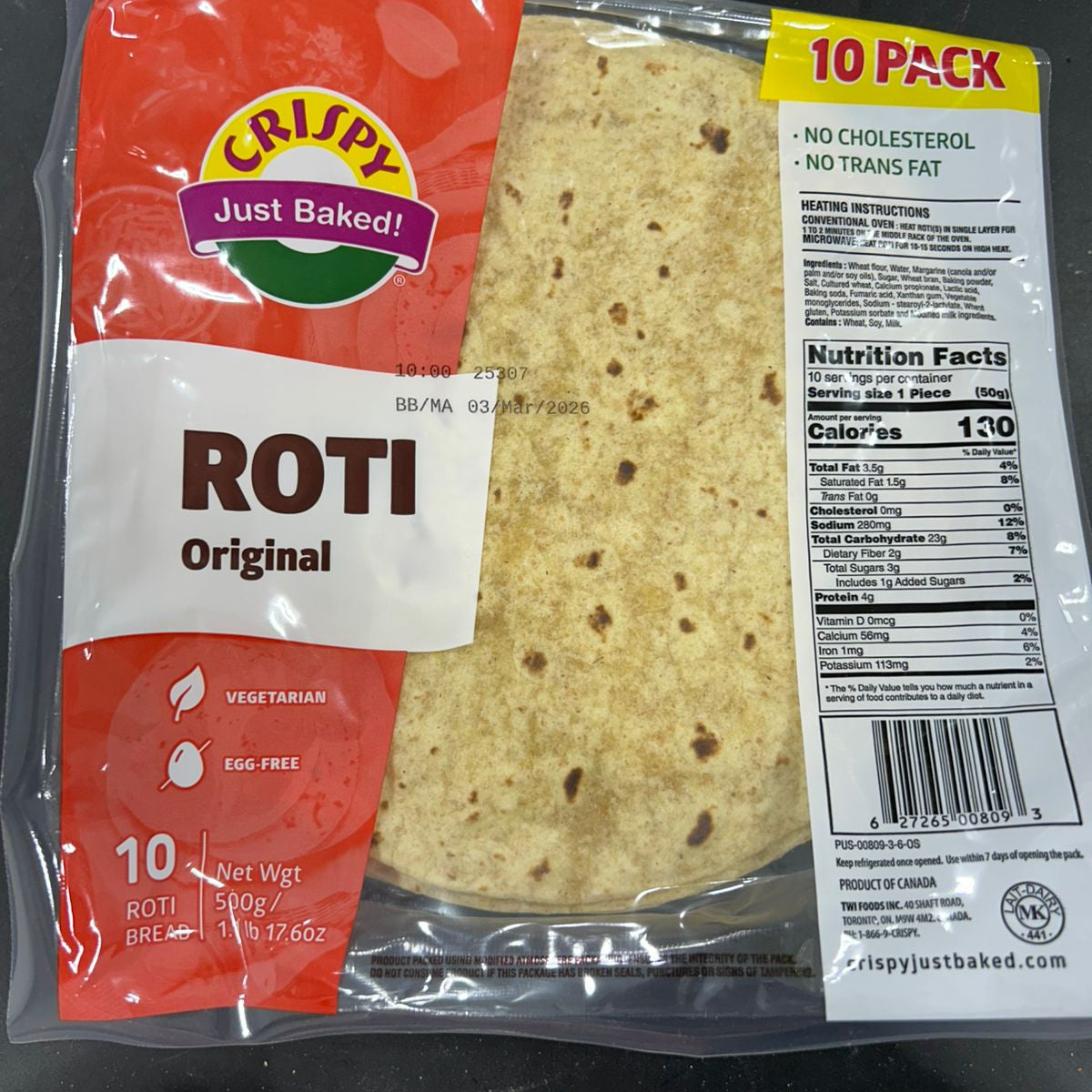 Crispy Roti 500G – Utsav Supermarket