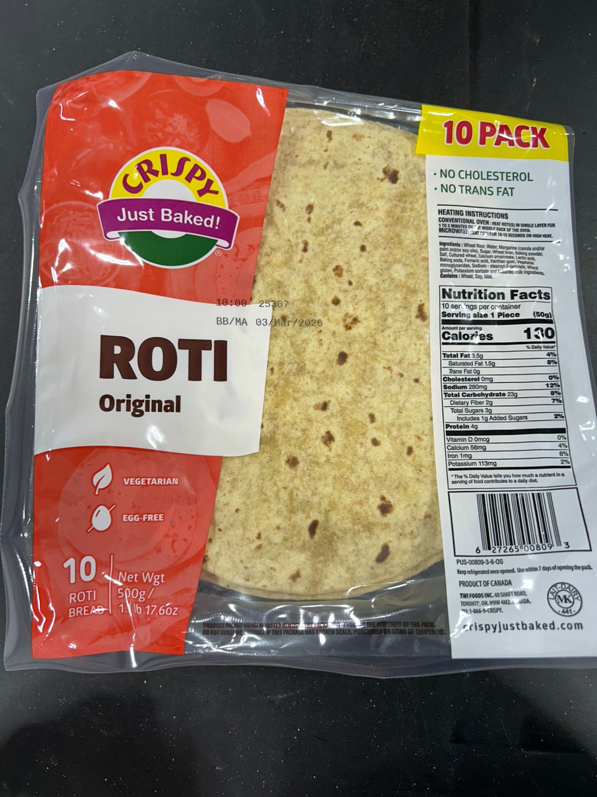 Supermarket Roti Crispy Roti 500G – Utsav Supermarket