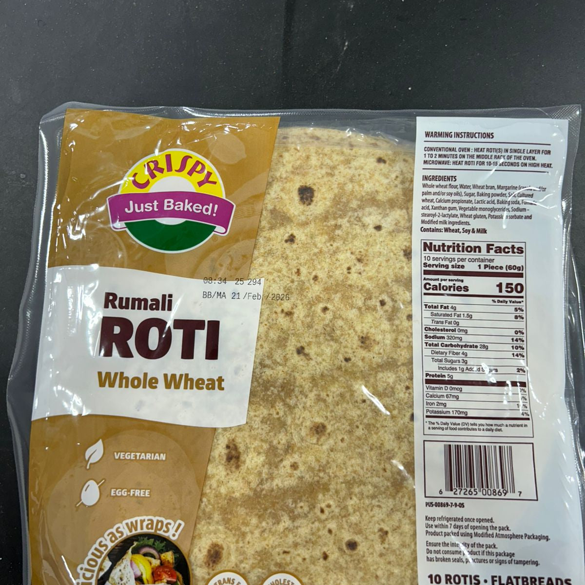 Crispy Rum Roti Whwheat 600G – Utsav Supermarket