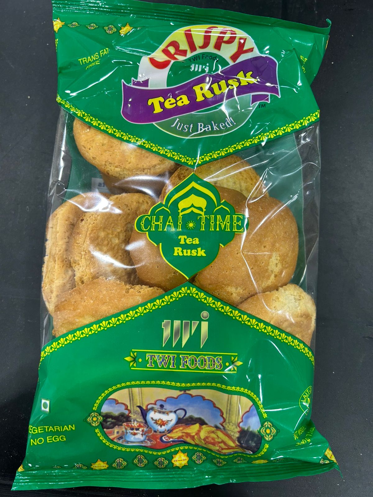 Yellow Color Tea Rusk Crispy Tea Rusk 200G – Utsav Supermarket