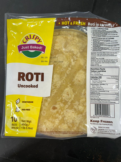 CRISPY UNCOOKED ROTI 600G