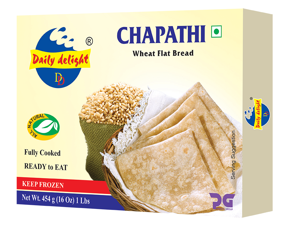 Daily Delight Whole Wheat Chapathi 1 Lbs – Utsav Supermarket