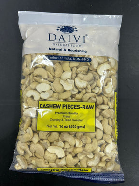 DAIVI CASHEW PIECES-RAW 14OZ