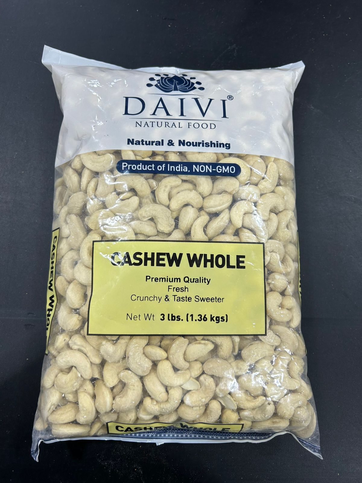 DAIVI CASHEW WHOLE 3LB