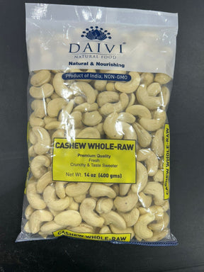 DAIVI CASHEW WHOLE RAW 14OZ