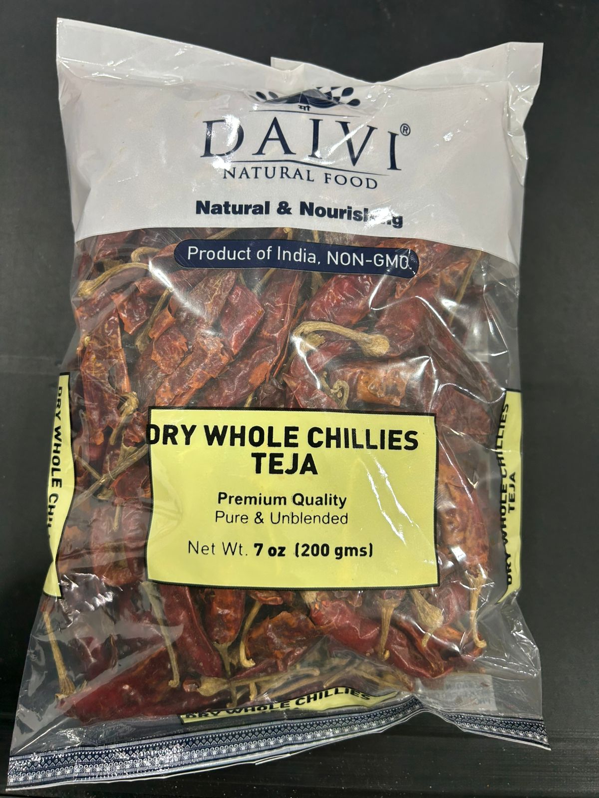 DAIVI DRY  CHILLIES TEJA 7OZ