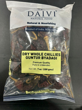 DAIVI DRY WH CHILLIES GB 7OZ