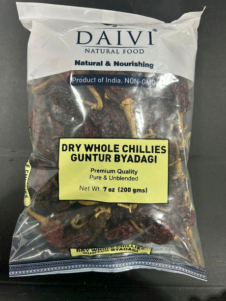 DAIVI DRY WH CHILLIES GB 7OZ