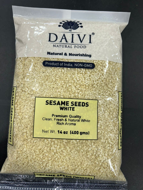 DAIVI SESAME SEEDS WHITE 14OZ