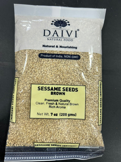 DAIVI SESSAME SEEDS BROWN 200G