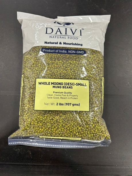 DAIVI WHOLE MOONG SMALL 2LBS
