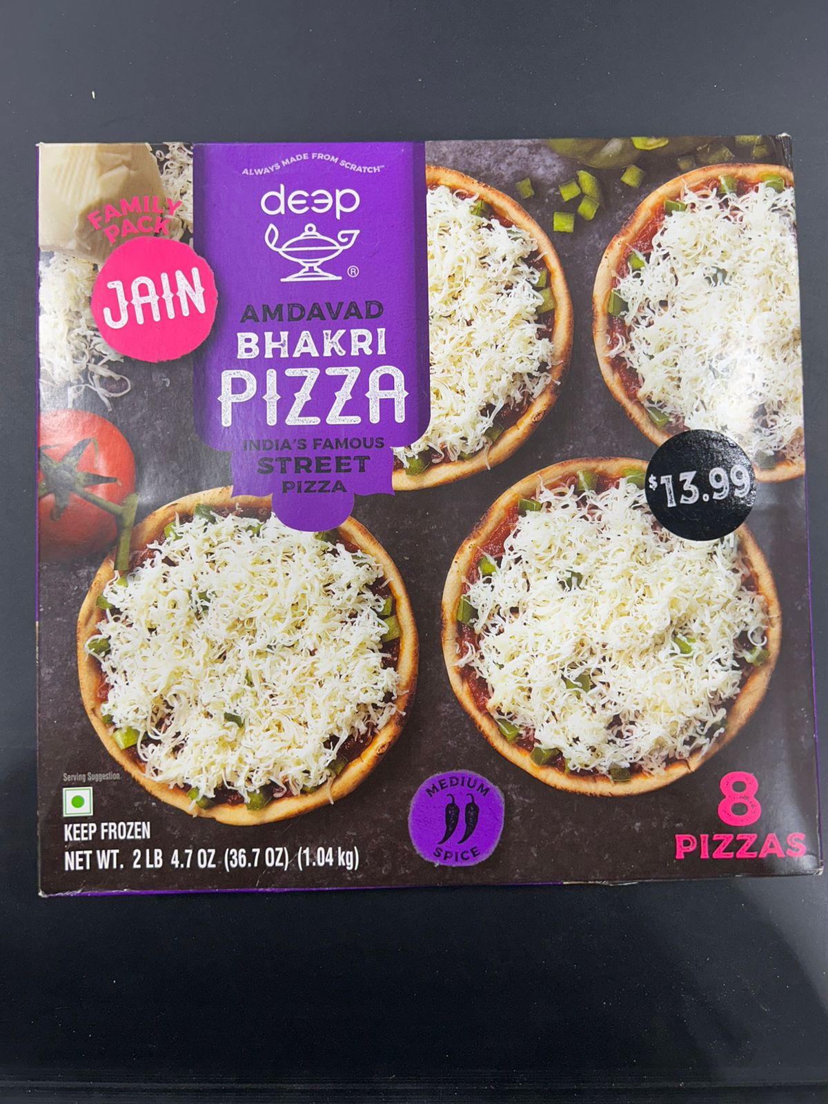 Deep Amdavad Bhakri Pizza Jain  2Lb