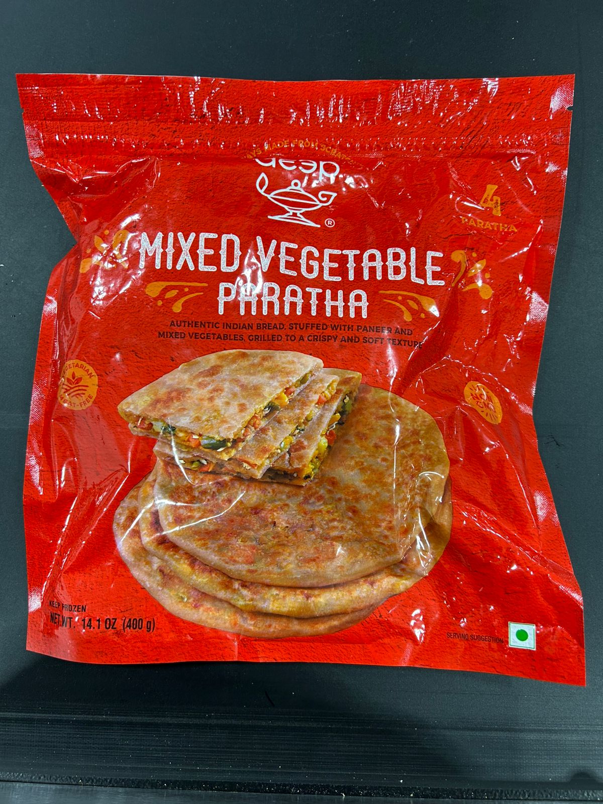 Deep Bre Mix Veg Paratha 4Pc