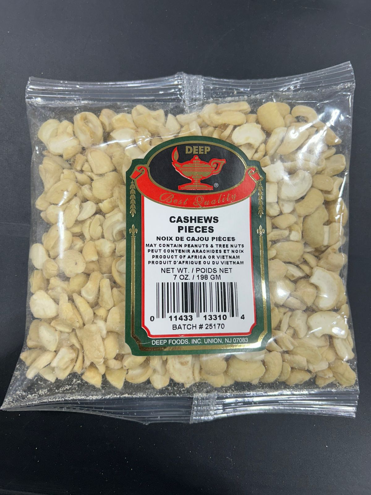 Deep Cashews Pieces 7Oz