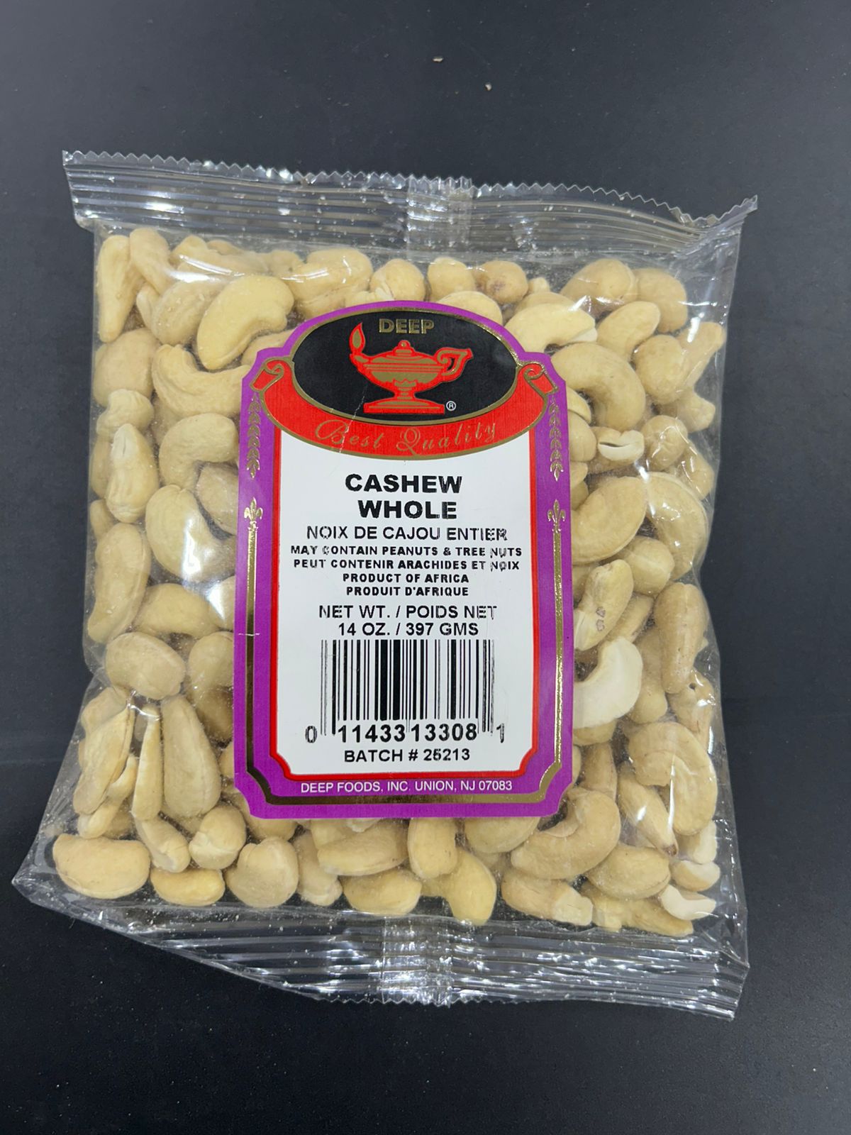 Deep Cashew Whole 14Oz