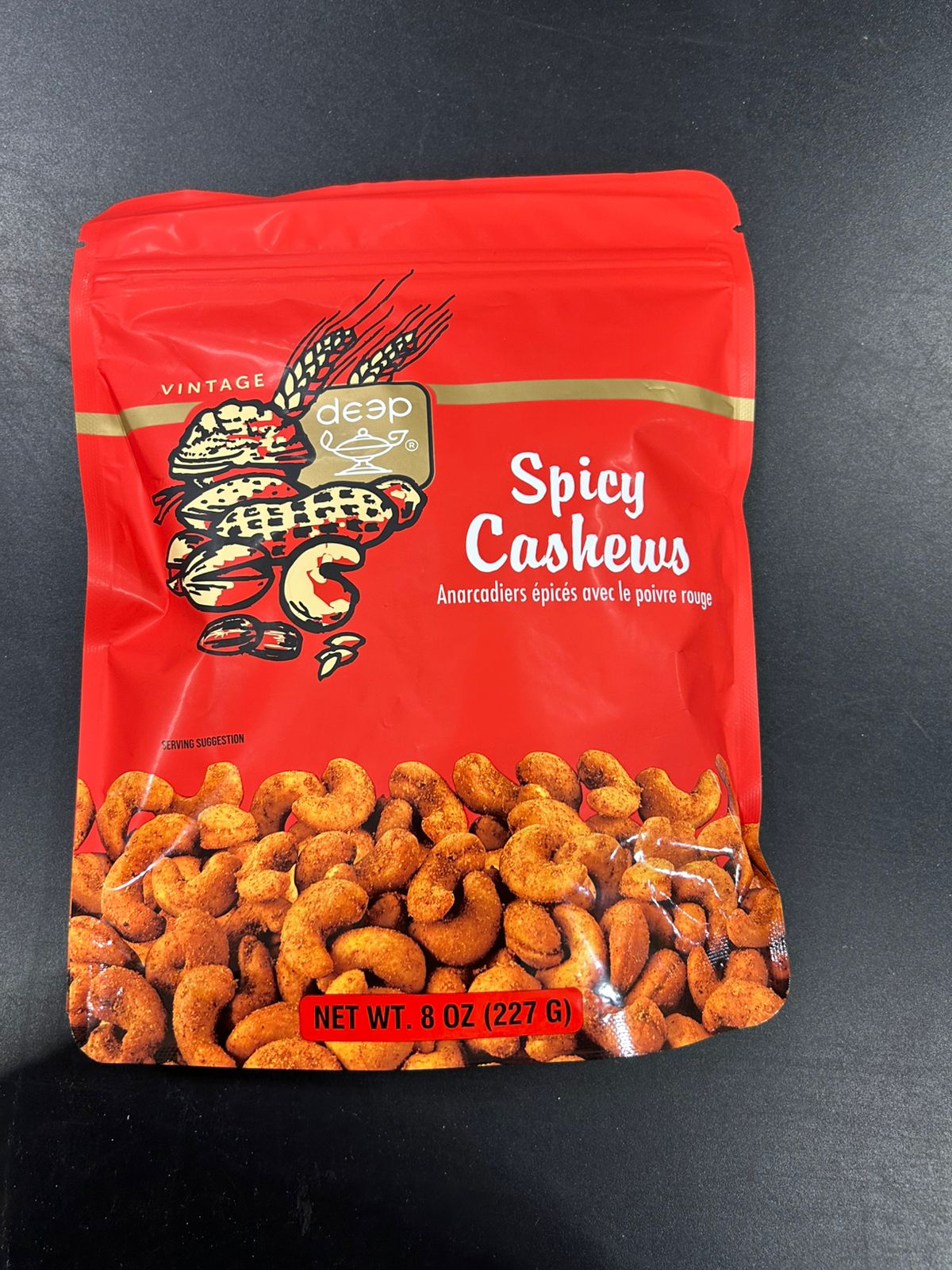 Deep Spicy Cashews 8Oz