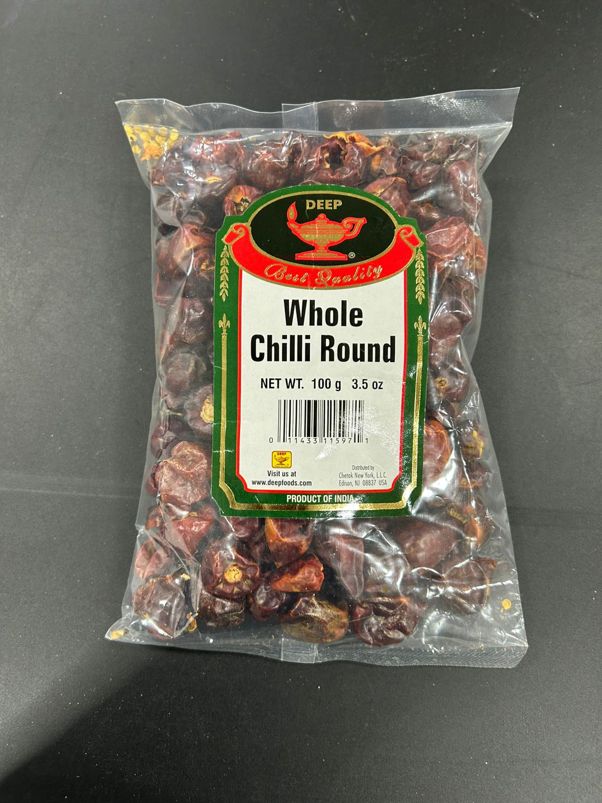 Deep Whole Chilli Round 3.5Oz