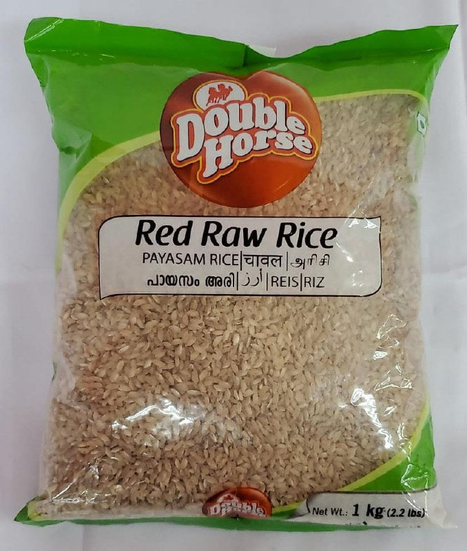 DOUBLE HORSE RED RAW RICE (PAYASAM) 1KG