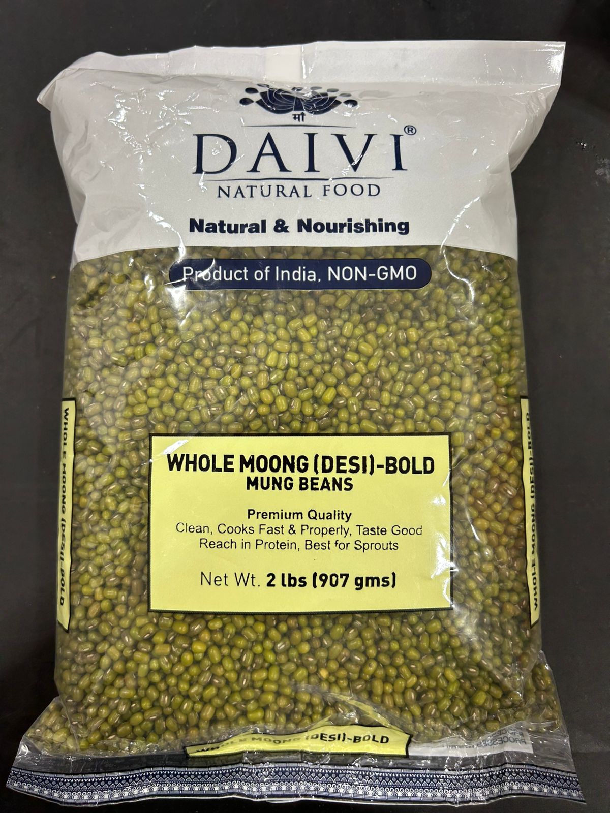 Daivi Whole Moong 2Lb