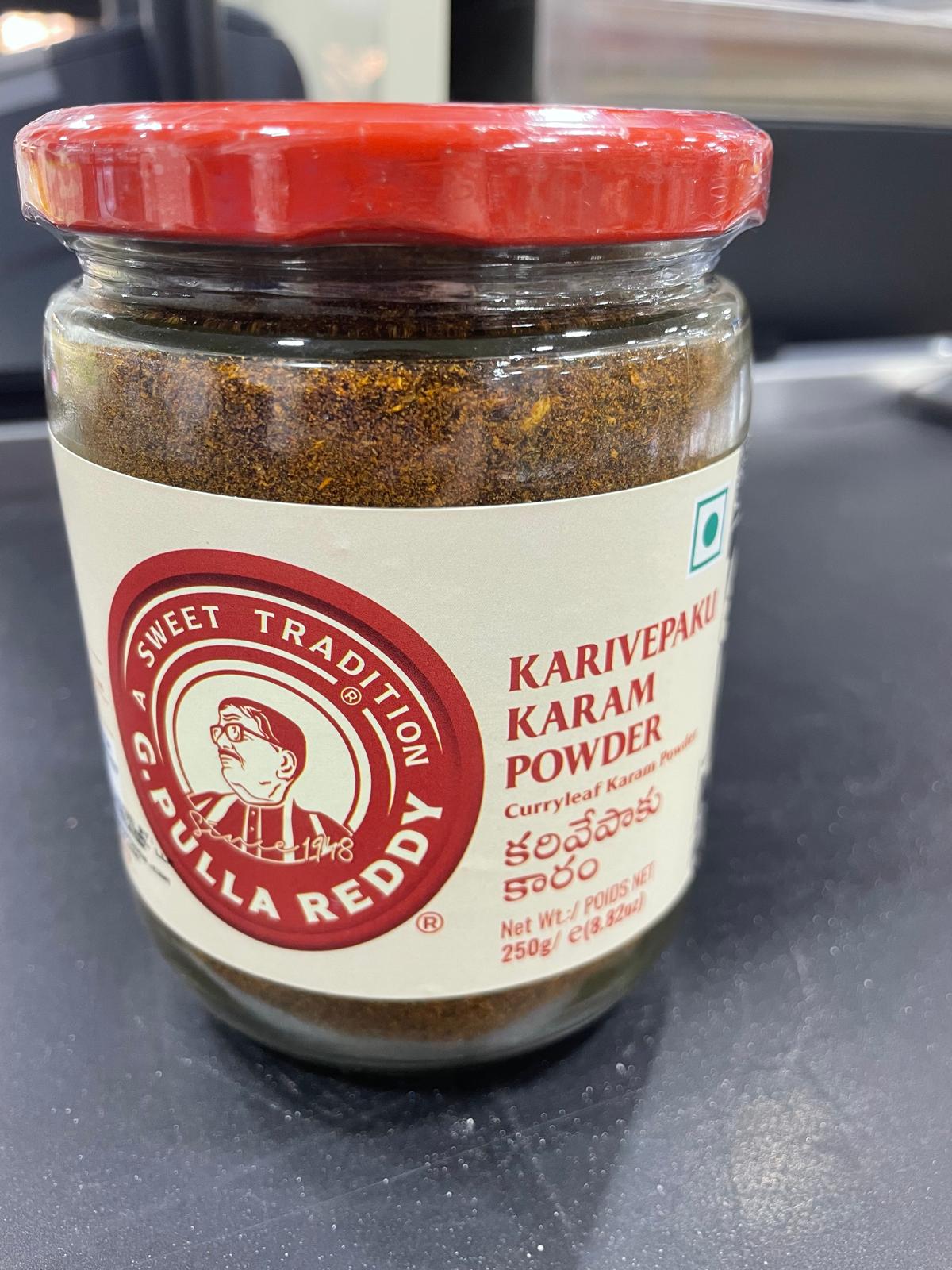 G PULLA REDDY KARIVEPAKU KARAM PW 250G