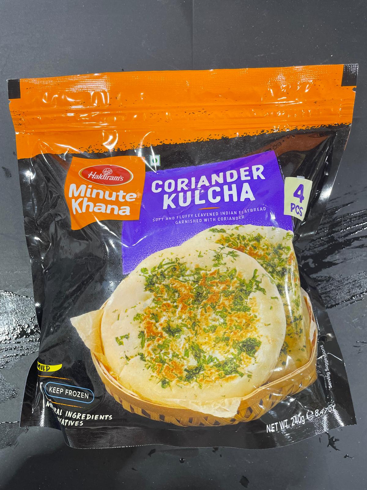 Haldiram Coriander Kulcha 240G 4Pcs