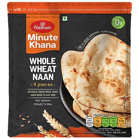 Haldiram Fz Whole Wheat Naan 320G