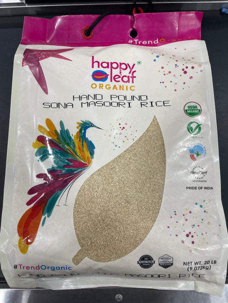 Happy Leaf ORG H P SONA MASI RICE 20LB