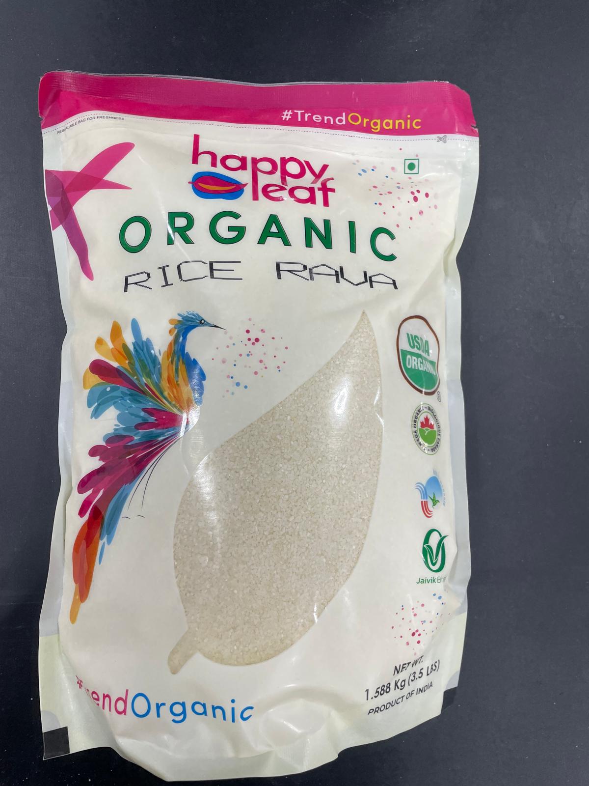 Happy Leaf ORG RICE RAVA 3.5LB