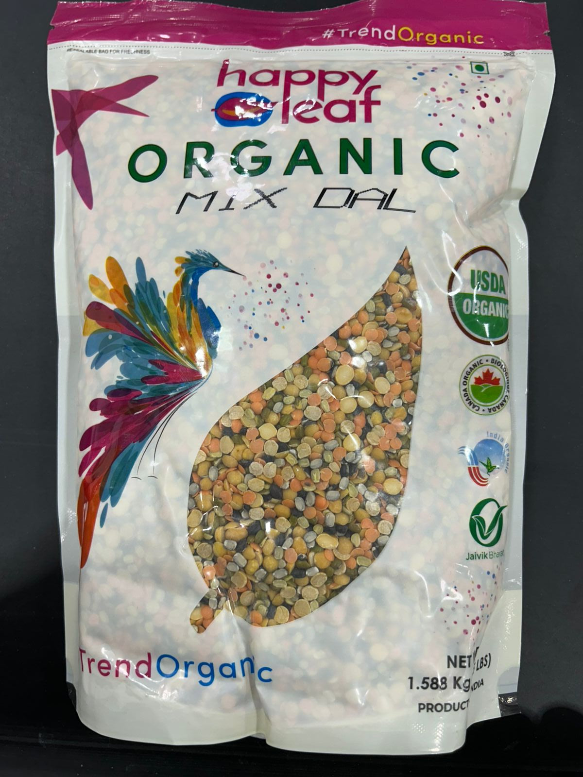 Happy Leaf Org Mix Dal 3.5Lb