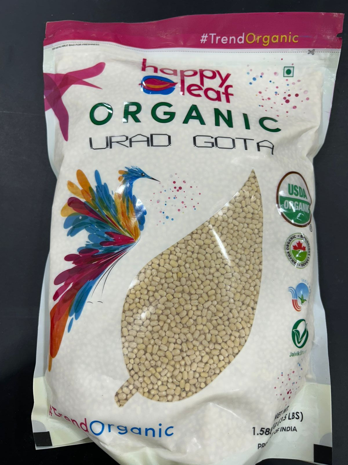 Happy Leaf Org Urad Gota 3.5Lb